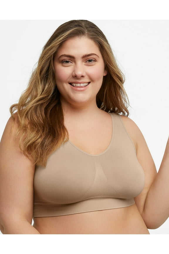 Just My Size Women's Pure Comfort Seamless Bralette Plus Size MJ1263