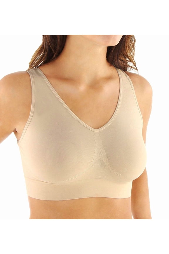 Women's Plus Size Pure Comfort Seamless Wirefree Bra, Style MJ1263