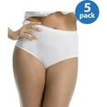 thumbnail image 1 of Women's Just My Size 1610W5 Cool Comfort Cotton Basic Brief Panty - 5 Pack (Assorted Neutrals 11), 1 of 3