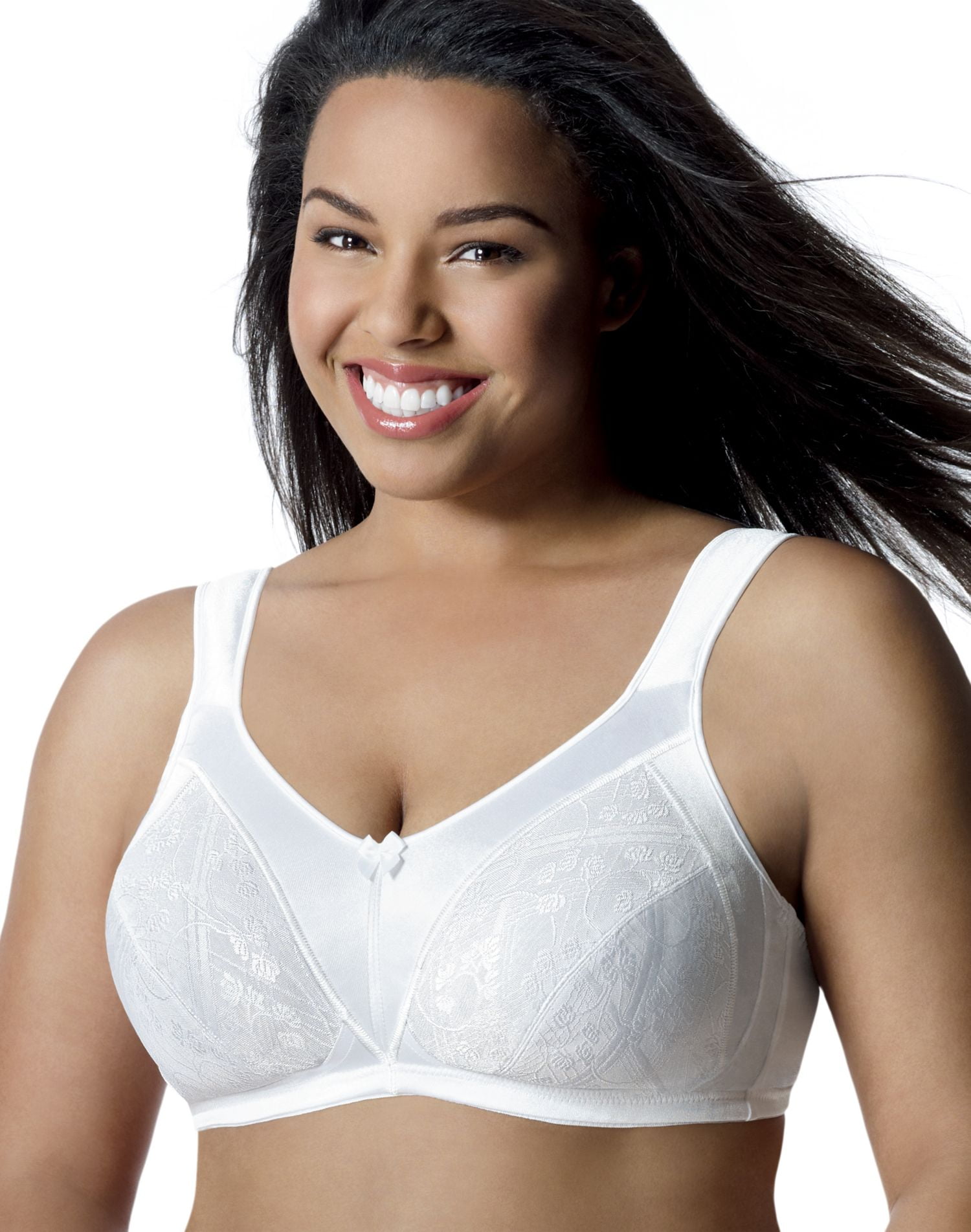Just My Size 48D Satin Comfort Strap Wirefree Minimizer Bra