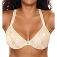 thumbnail image 1 of Women's Just My Size MJ1204 Modern Curvy Embellished Plunge Bra (Mother of Pearl 46D), 1 of 2