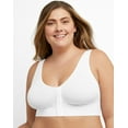 thumbnail image 1 of Hanes Just my Size Women's Plus Size Pure Comfort Front-Close Wirefree Bra Style 1274, 1 of 5