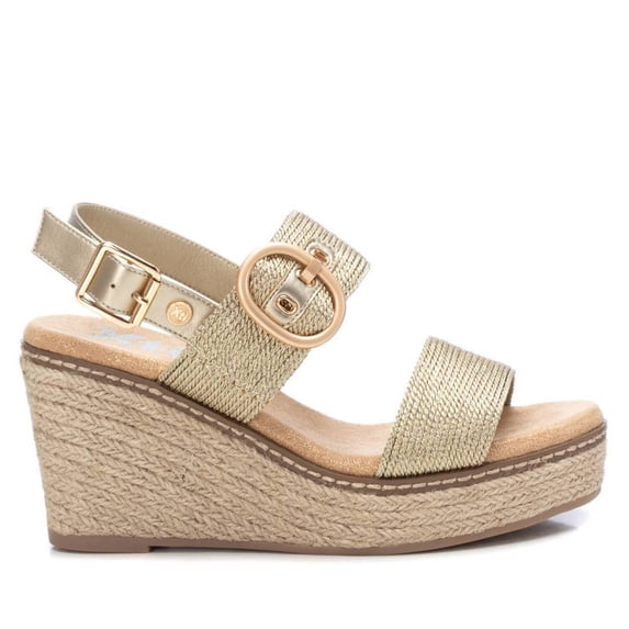 Women's Jute Wedge Sandals By XTI_141412_Gold