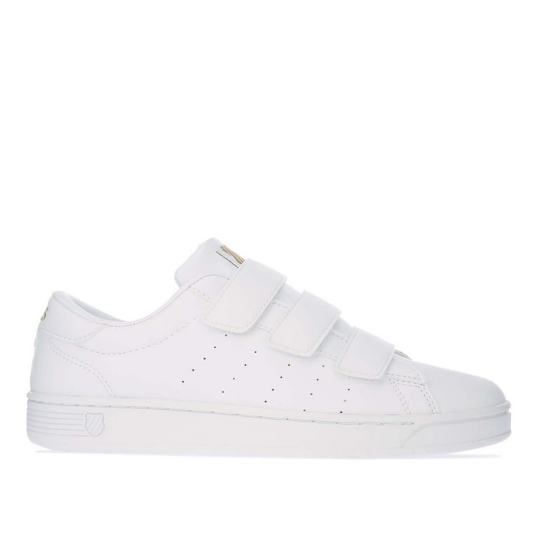 Women s K Swiss Clean Court 3 Strap S CMF Sneakers Shoes in White Walmart