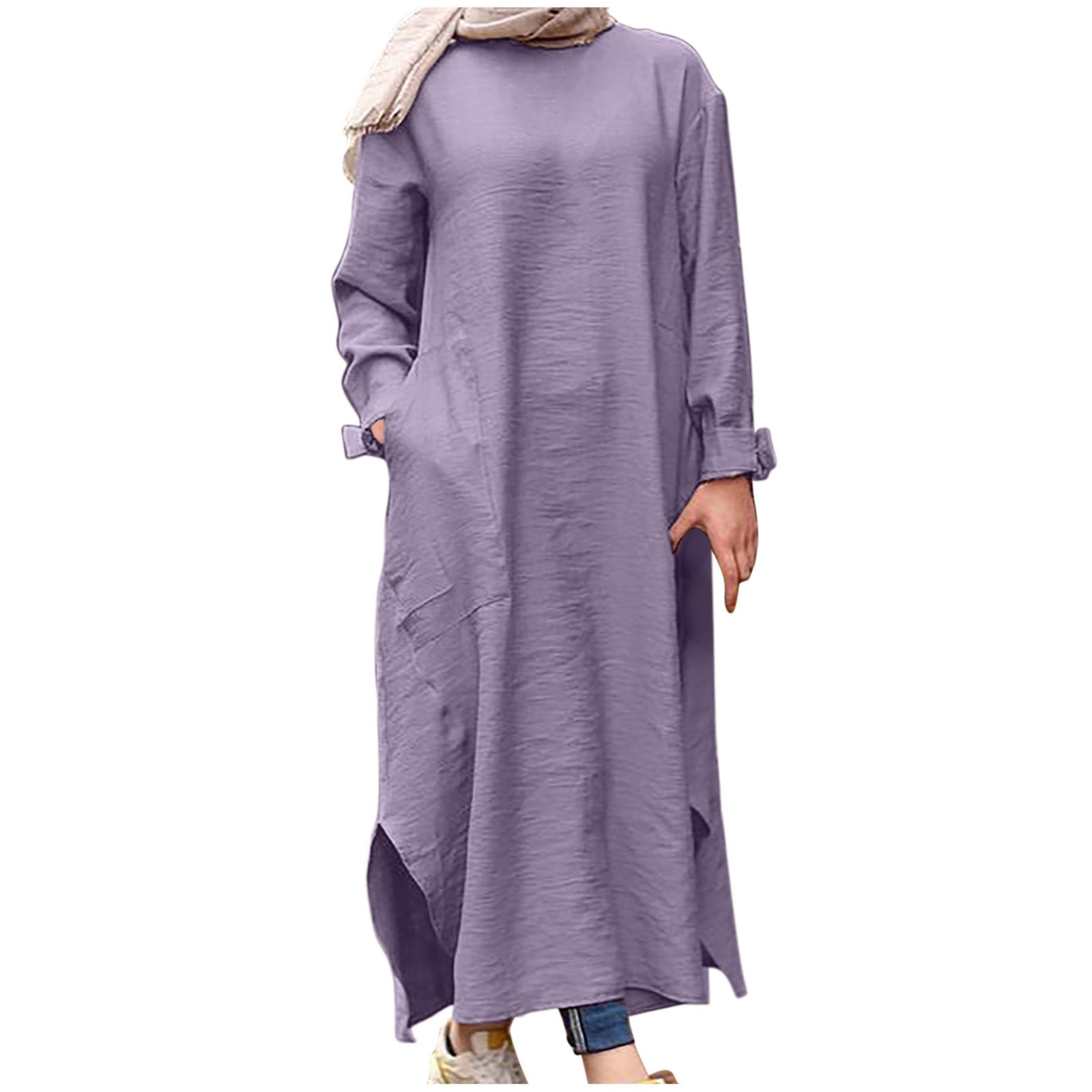 knee length dresses for ladies Afflatus Hijab