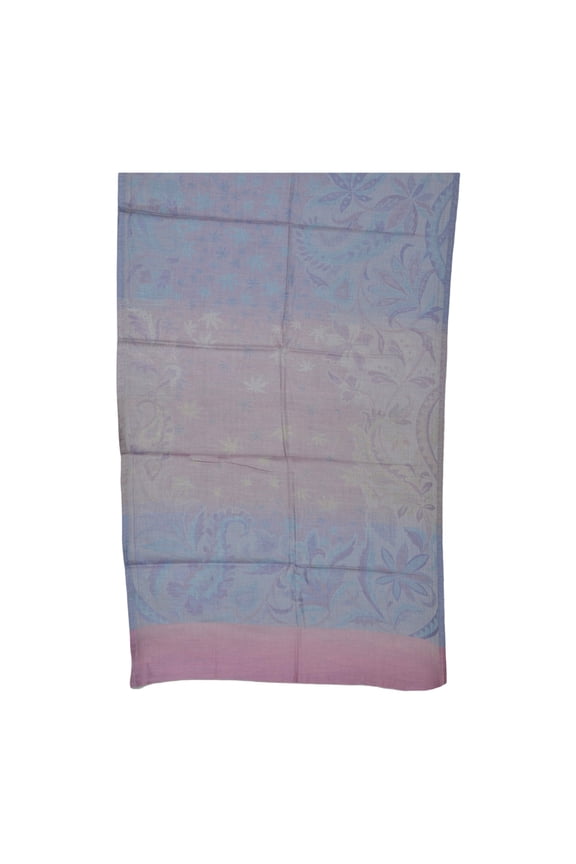 Women's Kani Print Pale Pink and Purple Scarf Soft Modal Scarf Accessory for Summer and Spring in Beautiful Colors