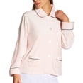 thumbnail image 1 of Women's KayAnna N05400 Ultra Soft Velour Bed Jacket (Pink S), 1 of 1