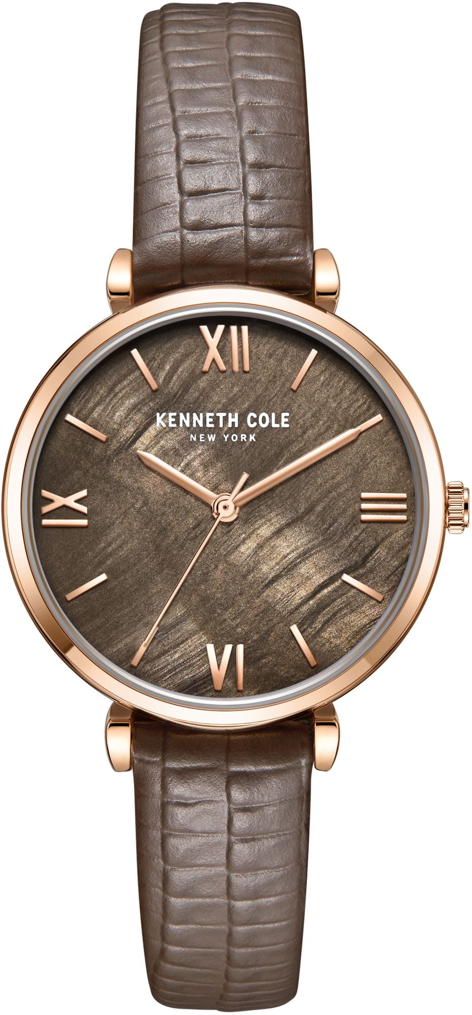 Womens Kenneth Cole Brown Leather Mother Of Pearl Nepal Ubuy