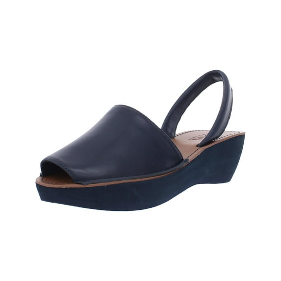 Kenneth Cole Reaction Womens Fine Glass Metallic Peep-Toe Wedge Sandals