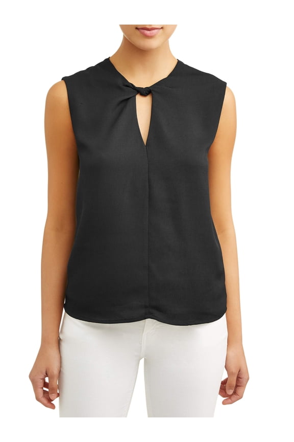 Women's Keyhole Sleeveless Blouse