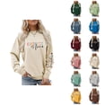 thumbnail image 1 of Women's Kindness Sweatshirt 2026 Trendy Fall Winter Crewneck Graphic Pullover Sweat Shirt Tops, 1 of 4