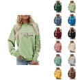 thumbnail image 1 of Women's Kindness Sweatshirt 2026 Trendy Fall Winter Crewneck Graphic Pullover Sweat Shirt Tops, 1 of 4