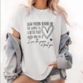thumbnail image 1 of Women‘s Kindness T-Shirt - Dear Person Behind Me Print Short Sleeve Tee - Uplifting Message for Gentle Social & Warmth Tops, 1 of 5