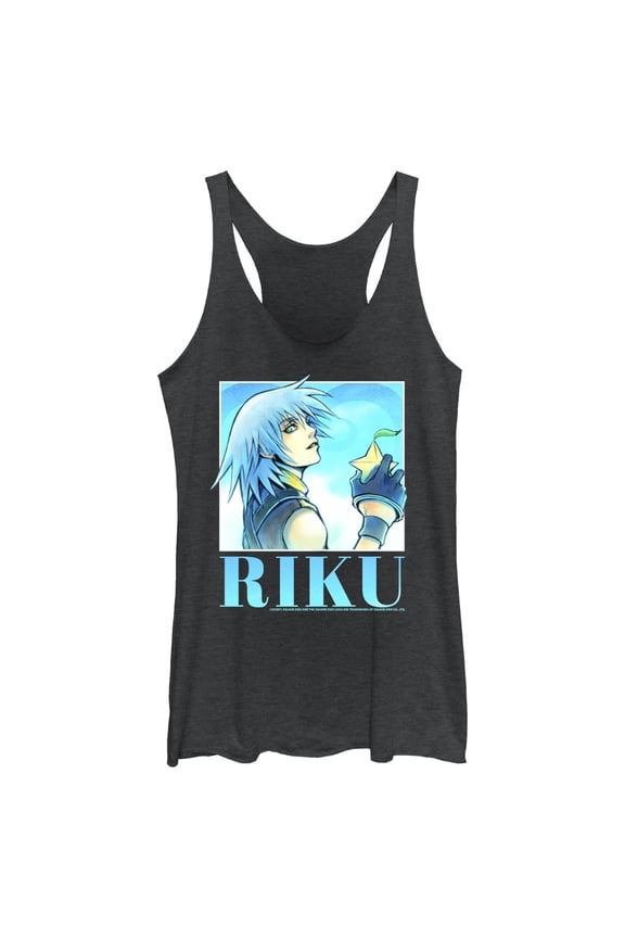 Women's Kingdom Hearts 1 Sora's Best Friend Racerback Tank Top Black Heather Medium