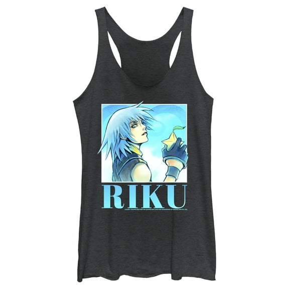 Women's Kingdom Hearts 1 Sora's Best Friend  Racerback Tank Top Black Heather X Large