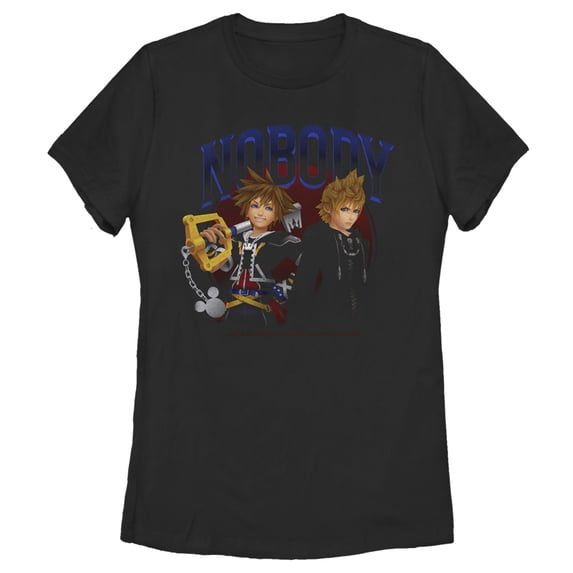 Women's Kingdom Hearts 2 Keyblade Masters Graphic Tee Black 2X Large