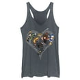 thumbnail image 1 of Women's Kingdom Hearts 3 Ready to Fight Racerback Tank Top Navy Blue Heather X Large, 1 of 4
