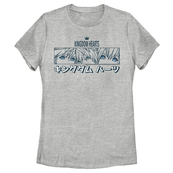 Women's Kingdom Hearts 3 Triple Eye Shot  Graphic Tee Athletic Heather X Large