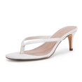 thumbnail image 1 of Women's Kitten Heel Flip Flops Slip On Thong Slide Sandals Comfortable Summer Beach Shoes, 1 of 3