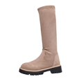 thumbnail image 1 of Women's Knee High Boots Fashion Stretch Slim Fit Round Toe Platform Comfortable Stylish Footwear, 1 of 9
