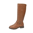 thumbnail image 1 of Women's Knee High Boots Round Toe Side Zipper Chunky Low Heel Winter Tall Boots, 1 of 8