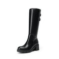 thumbnail image 1 of DREAM PAIRS Women’s Knee High Riding Boots Chunky Heel Fashion Tall Boots Comfortable Winter Boots, 1 of 5