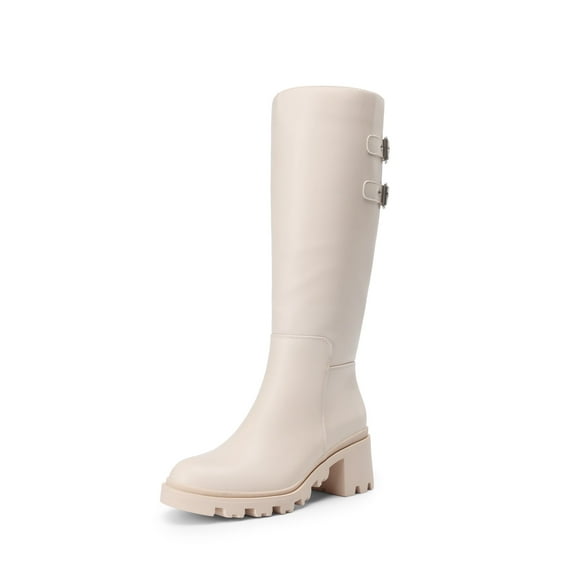 DREAM PAIRS Women’s Knee High Riding Boots Chunky Heel Fashion Tall Boots Comfortable Winter Boots