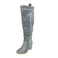 thumbnail image 1 of Women's Knee High Boots Suede Pointed Toe Chunky Heel Slouchy Fall Fashion, 1 of 9