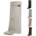 thumbnail image 1 of Women's Knee High Boots with Adjustable Buckle Strap Comfortable Heel for Fall Winter, 1 of 6