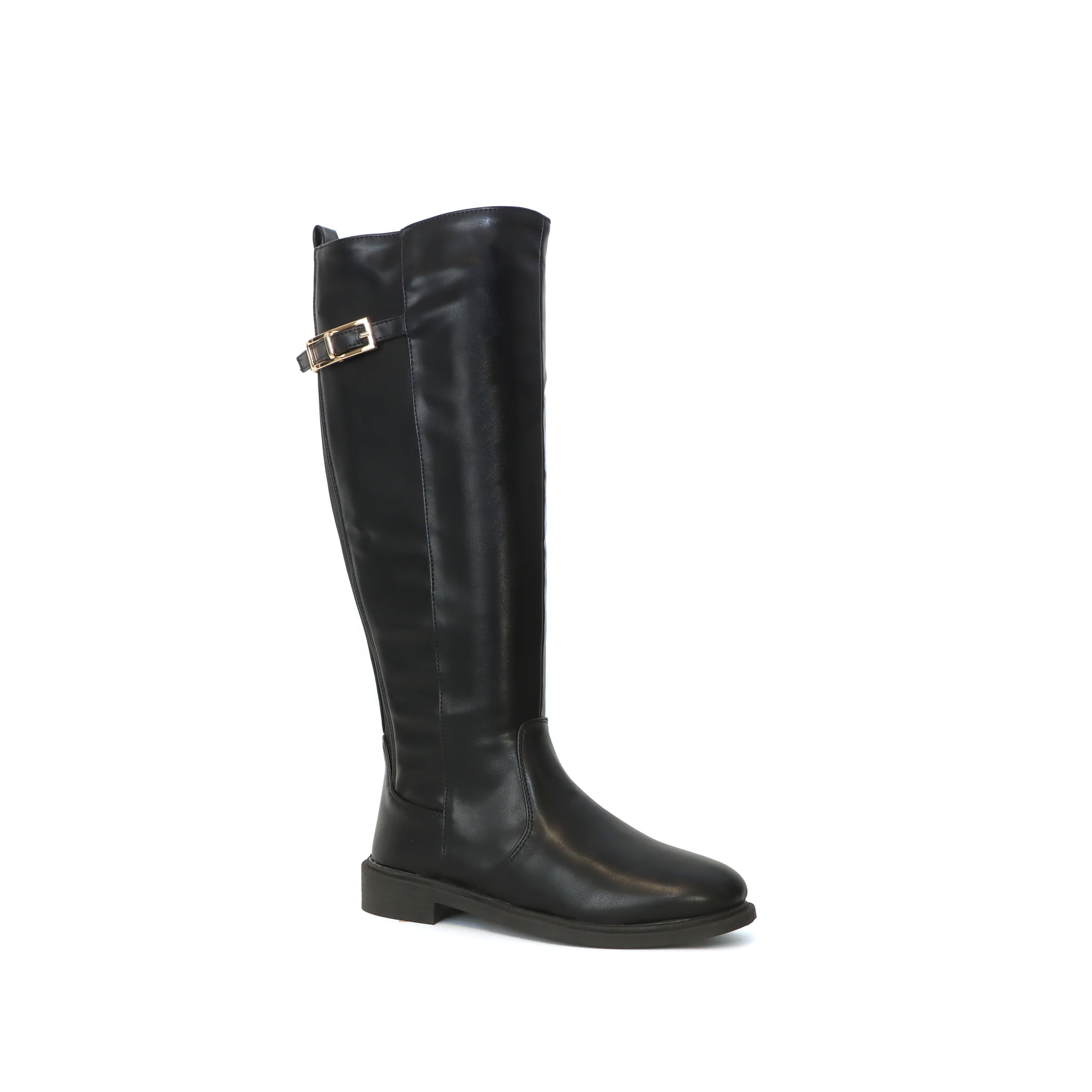High Riding Patelal Women’s Knee-High Riding Boot with Buckle Accent - Walmart.com