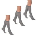 thumbnail image 1 of Women's Knee High Socks - 3 Pairs Combed Cotton Over The Calf Long Socks (20" Length) for Boots & Casual Wear, 1 of 6