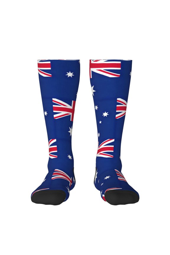Women's Knee High Socks Australian Flag Thermal Soft Knee Long Socks