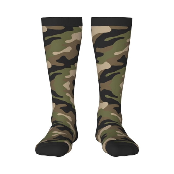 Women's Knee High Socks Camouflage Print Pattern Outdoor Casual Tube Socks