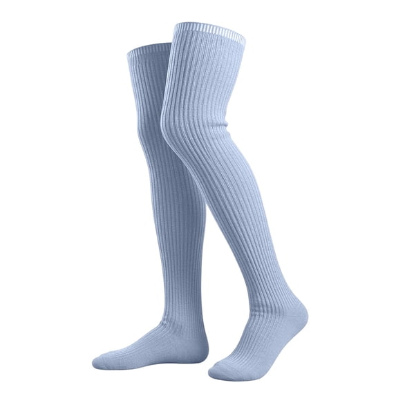 Women's Knee High Socks Cozy Thermal Stretchy Comfort Fit Home Lounge Wear All Season Warmth Solid Color Casual Socks
