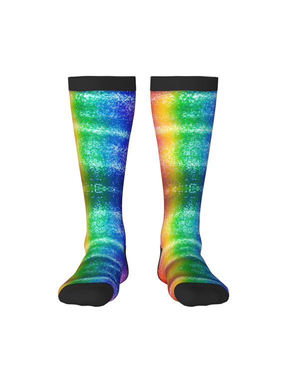 Women's Knee High Socks Glitter Live Thermal Soft Knee Long Socks