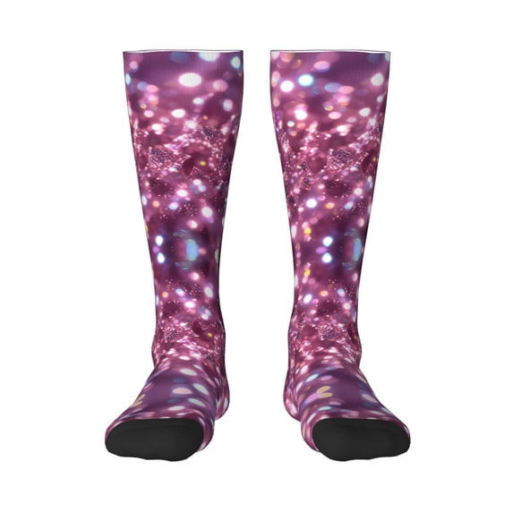 Women's Knee High Socks Glitter Sparkles Shimmer Outdoor Casual Tube Socks