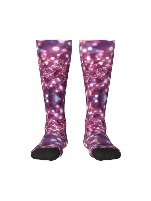 Women's Knee High Socks Glitter Sparkles Shimmer Outdoor Casual Tube Socks