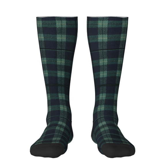 Women's Knee High Socks Scottish Tartan Plaid Outdoor Casual Tube Socks