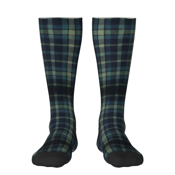 Women's Knee High Socks Watch Plaid Outdoor Casual Tube Socks