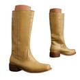 thumbnail image 1 of Women's Knee High Square Toe Block Heel Long Wide Riding Pull On Boots, 1 of 9