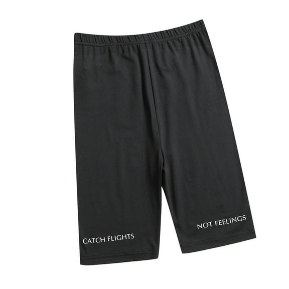 Women's Knee Lenght Shorts Summer Pajama Lounge Short Tummy Control High Waist Body Shaper Shorts with Pockets