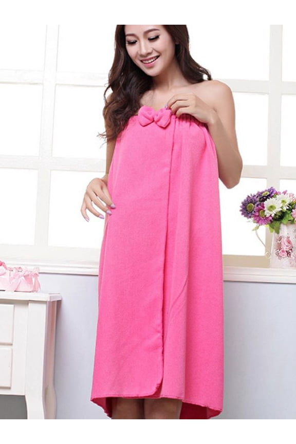 Women’s Knee Length Spa/Bath Body Wrap with Adjustable Closure