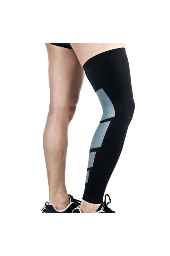 Women's Knee Sleeve 1 Pair Full Leg Compression Sleeves For Women & Men Extra Long Leg & Calf Braces Knee Sleeve For Basketball Football Running Working Out,Black Women's Accessories Knee Sleeve