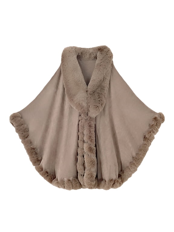 Women's Knit Cape Shawl Wrap Poncho Outerwear Open Front Draped Cloak Plus Size Loose Fit Soft Cover Up for Formal Dress Evening Party Wedding Camel