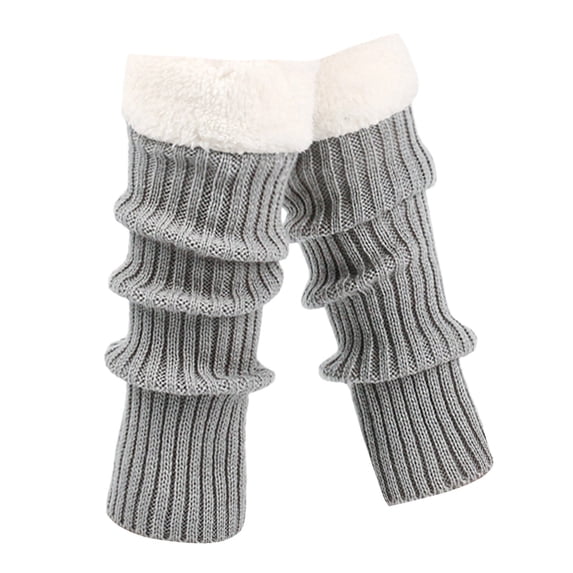 Women's Knit Leg Warmers Ribbed Knee High Socks Stretchy Fit Slouchy Winter Daily Socks