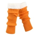 thumbnail image 1 of Women's Knit Leg Warmers Ribbed Knee High Socks Stretchy Fit Slouchy Winter Daily Socks, 1 of 7