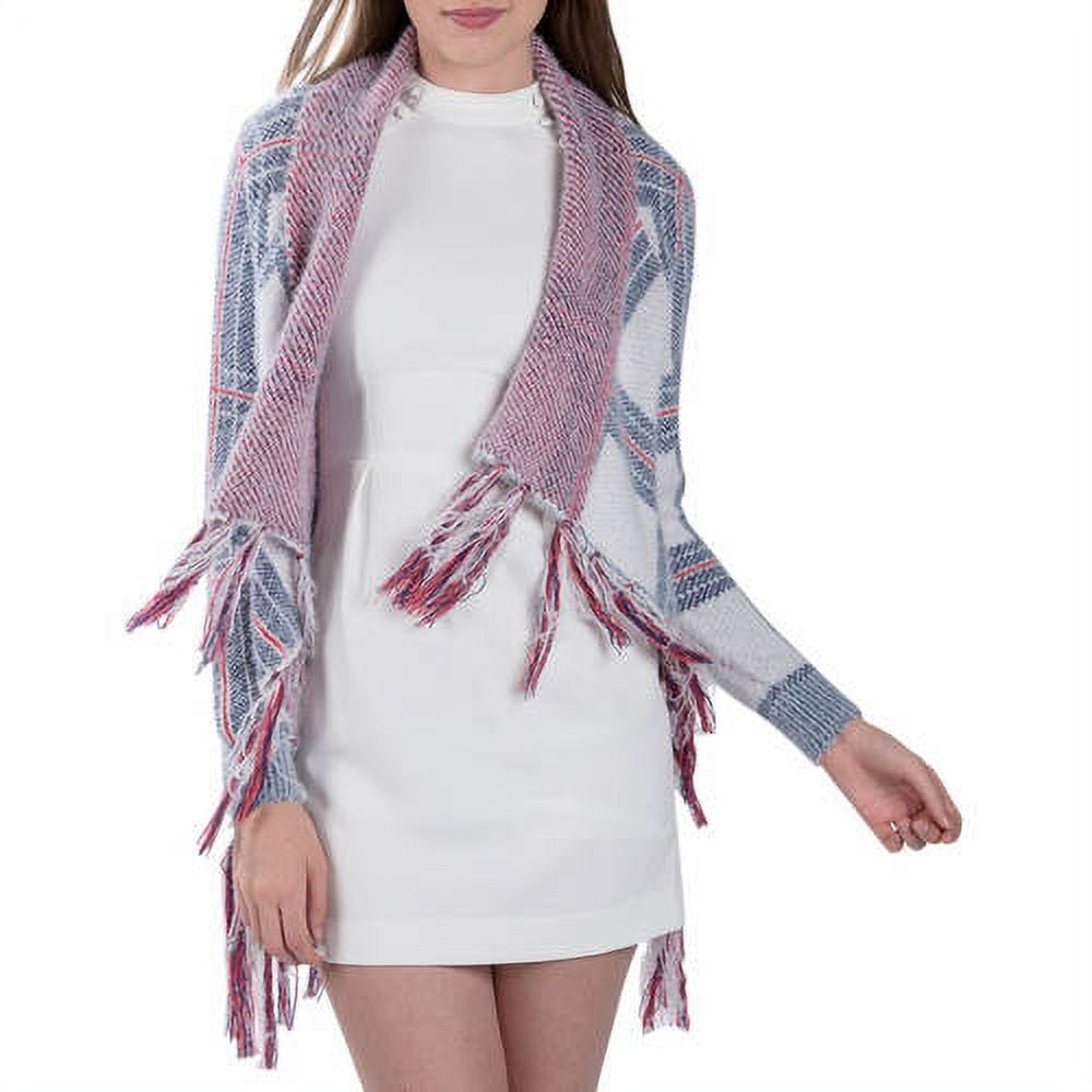 Women's Knit Plaid Cardigan