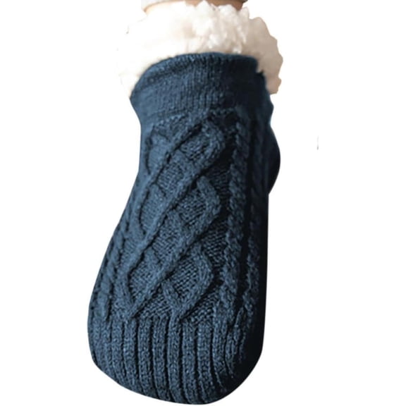 Women's Knit Slipper Socks Warm Lined,Cozy Christmas Warm Winter Soft Thick Comfy Wool Home Socks