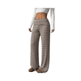 thumbnail image 1 of Women’s Knit Straight-Leg Pants, Soft Stretch Casual Trousers, Lightweight Striped or Solid Lounge Bottoms, High-Waist Relaxed Fit Pants for Daily Wear & Travel, 1 of 6