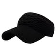 thumbnail image 1 of Women’s Knit Sun Visor Ribbed Breathable Mesh Back Adjustable Sports Casual Headwear, 1 of 5